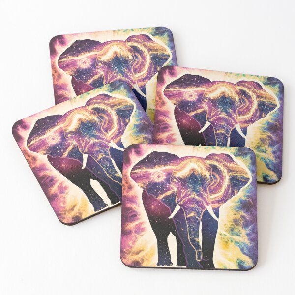Item preview, Elephant Silhouette. Psychedelic elephant, Fantasy Elephant, colorful elephant designed and sold by ElephantVibes.