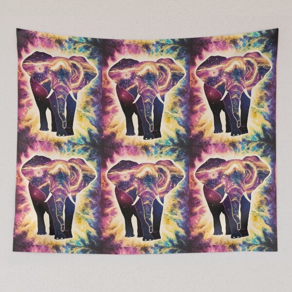 Item preview, Elephant Silhouette. Psychedelic elephant, Fantasy Elephant, colorful elephant designed and sold by ElephantVibes.