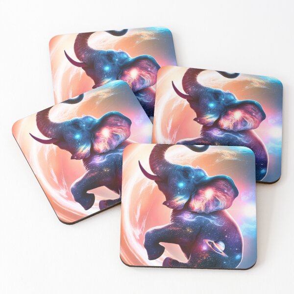 Item preview, Elephant Silhouette. Psychedelic elephant, Fantasy Elephant, colorful elephant designed and sold by ElephantVibes.