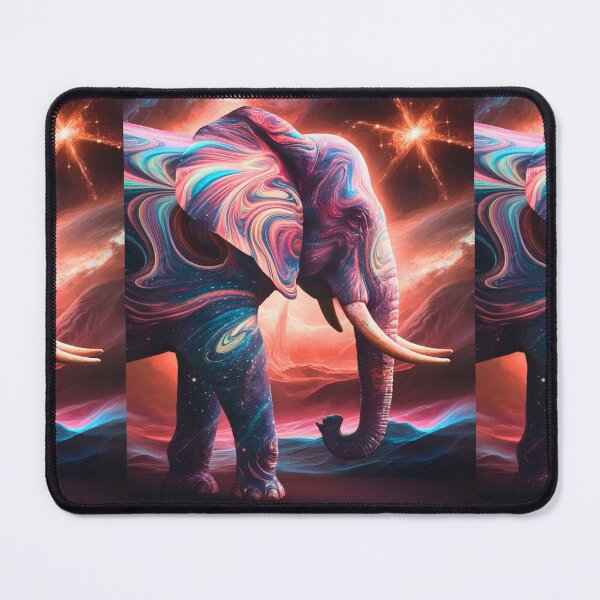 Item preview, Elephant Silhouette. Psychedelic elephant, Fantasy Elephant, colorful elephant designed and sold by ElephantVibes.
