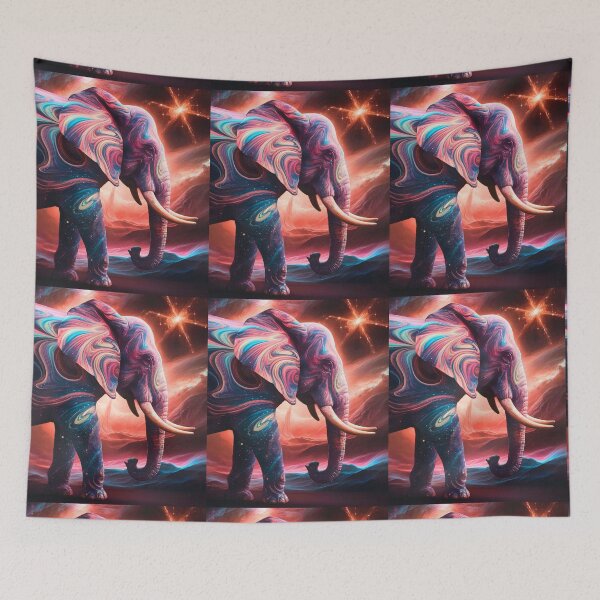 Item preview, Elephant Silhouette. Psychedelic elephant, Fantasy Elephant, colorful elephant designed and sold by ElephantVibes.