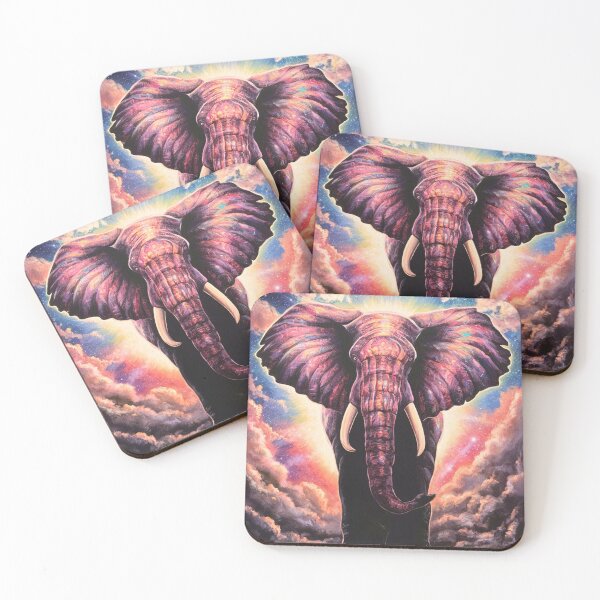 Item preview, Elephant Silhouette. Psychedelic elephant, Fantasy Elephant, colorful elephant designed and sold by ElephantVibes.