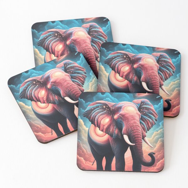 Item preview, Elephant Silhouette. Psychedelic elephant, Fantasy Elephant, colorful elephant designed and sold by ElephantVibes.