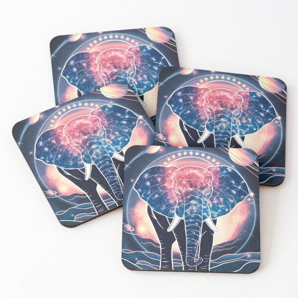 Item preview, Elephant Silhouette. Psychedelic elephant, Fantasy Elephant, colorful elephant designed and sold by ElephantVibes.