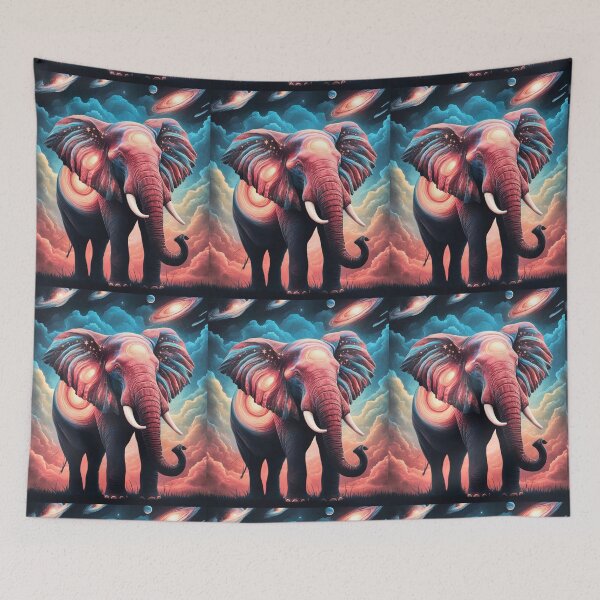 Item preview, Elephant Silhouette. Psychedelic elephant, Fantasy Elephant, colorful elephant designed and sold by ElephantVibes.