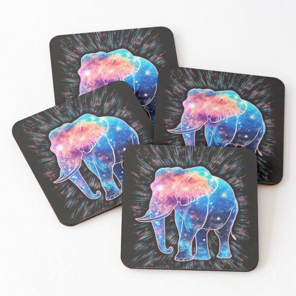 Item preview, Elephant Silhouette. Psychedelic elephant, Fantasy Elephant, colorful elephant designed and sold by ElephantVibes.