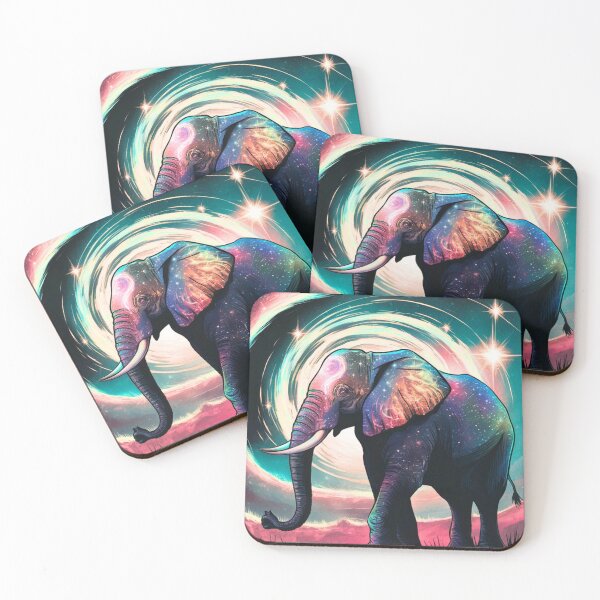 Item preview, Elephant Silhouette. Psychedelic elephant, Fantasy Elephant, colorful elephant designed and sold by ElephantVibes.