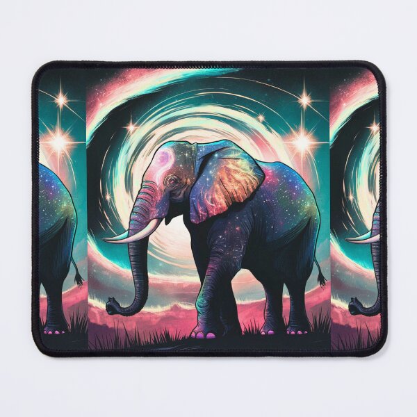 Item preview, Elephant Silhouette. Psychedelic elephant, Fantasy Elephant, colorful elephant designed and sold by ElephantVibes.