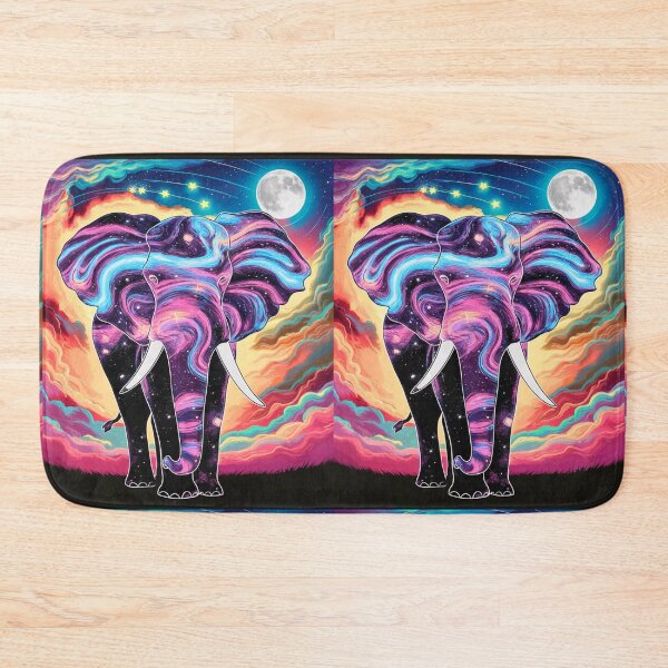 Item preview, Elephant Silhouette. Psychedelic elephant, Fantasy Elephant, colorful elephant designed and sold by ElephantVibes.