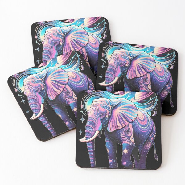 Item preview, Elephant Silhouette. Psychedelic elephant, Fantasy Elephant, colorful elephant designed and sold by ElephantVibes.