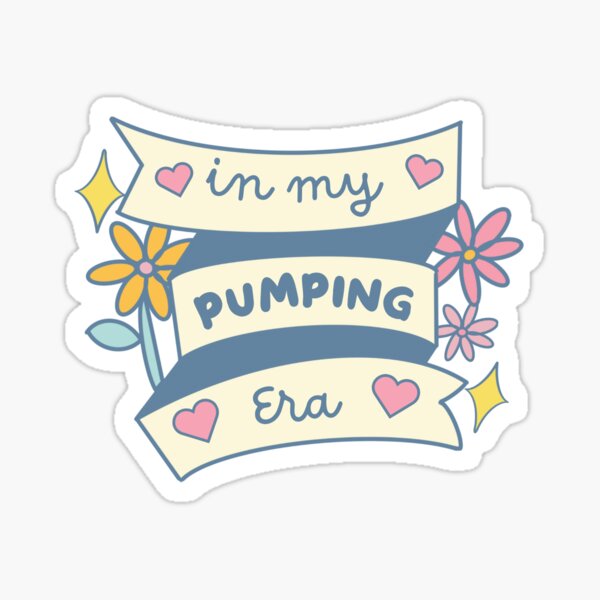 Item preview, in  my pumping era - motherhood sticker designed and sold by Rydigiworks.