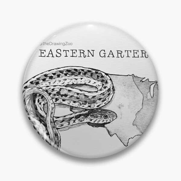 Item preview, Eastern Garter Snake - Black and White designed and sold by TheDrawingZoo.