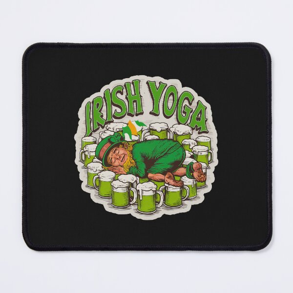 Item preview, ''Irish Yoga'' Funny Irish Drinking Humor T-Shirt designed and sold by Witty Shirts.
