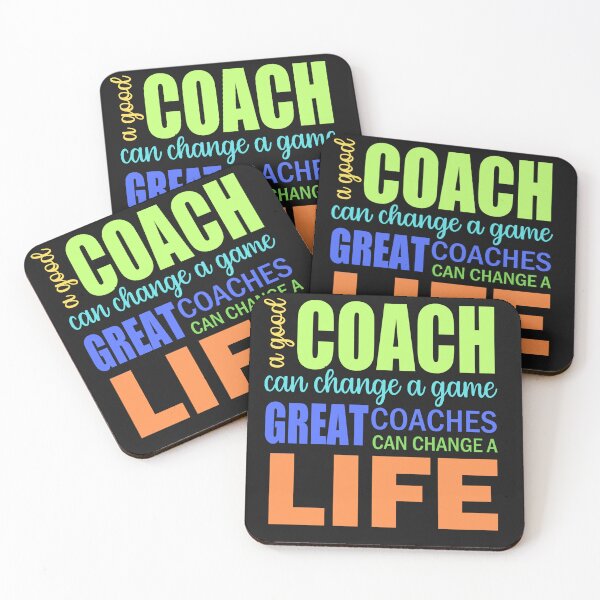Item preview, Colorful Great Coach Changes Lives Design designed and sold by AlienOccupation.