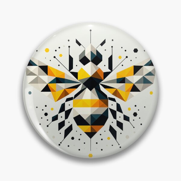 Item preview, Geometric Bee Buzz designed and sold by Hirako Nakatsu.
