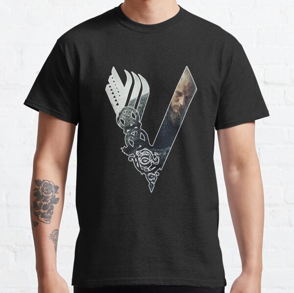 Vikings Logo Ragnar T-shirt classique