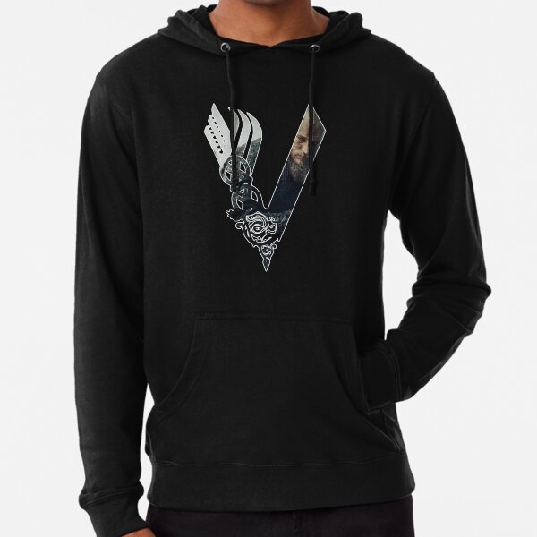 Vikings Logo Ragnar Sweat à capuche léger
