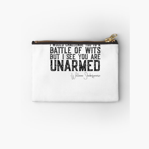 Item preview, William Shakespeare Battle Of Wits Quote Shakespeare Gear designed and sold by DynamicDesign.