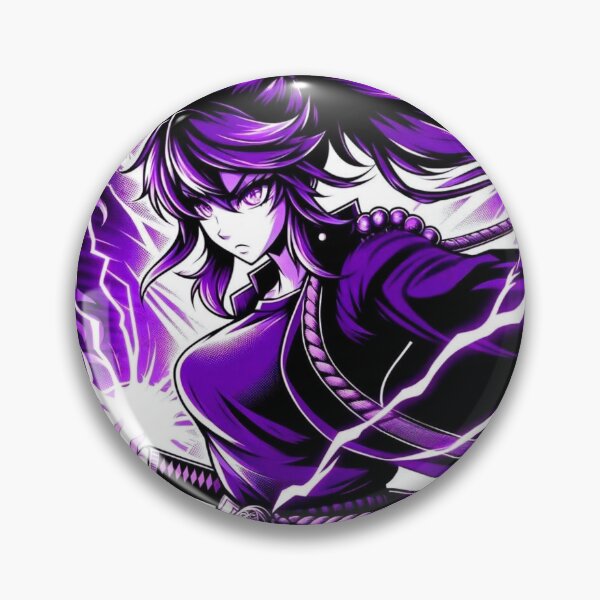 Item preview, Chica De Acción De Anime Púrpura  designed and sold by Bauerthreads.