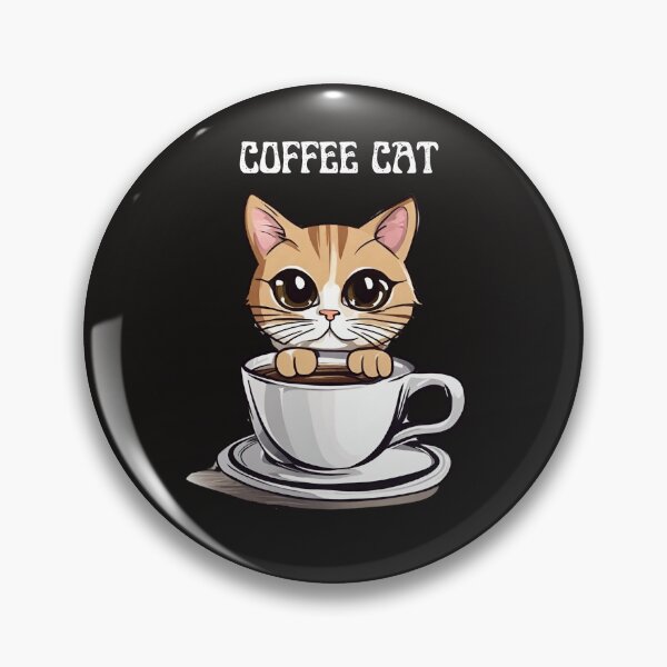 Item preview, Cute Coffee Cat Cartoon  designed and sold by CarpanaBay.