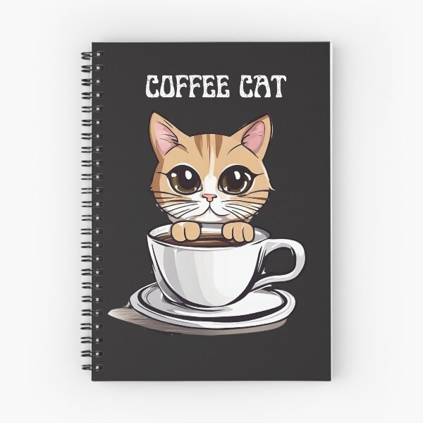 Item preview, Cute Coffee Cat Cartoon  designed and sold by CarpanaBay.