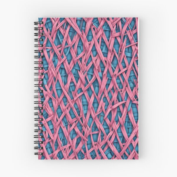 Item preview, Abstract Pink and Blue Wicker Pattern designed and sold by calibrit.
