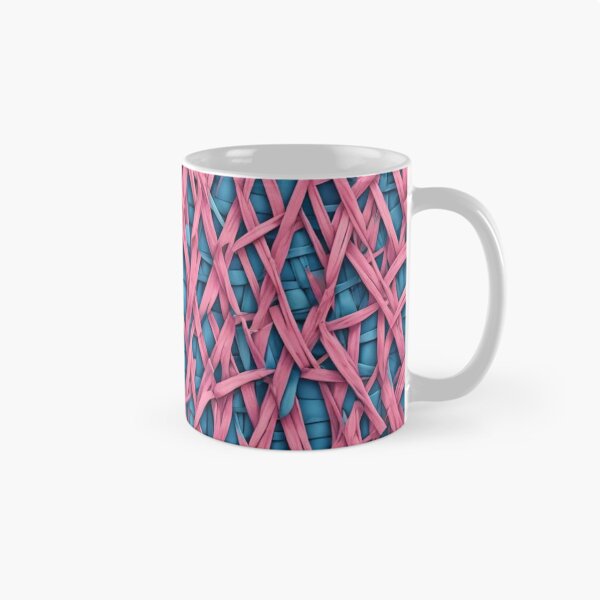 Item preview, Abstract Pink and Blue Wicker Pattern designed and sold by calibrit.