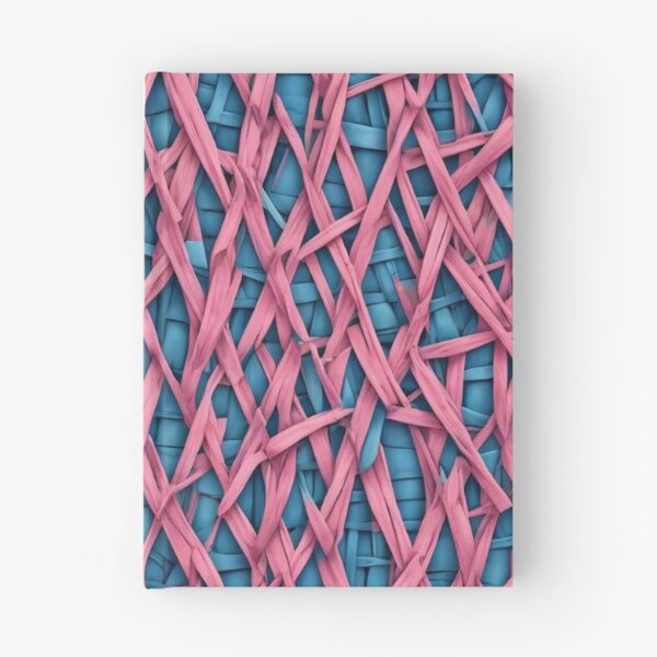 Item preview, Abstract Pink and Blue Wicker Pattern designed and sold by calibrit.