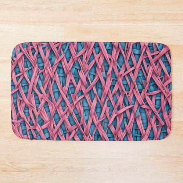 Item preview, Abstract Pink and Blue Wicker Pattern designed and sold by calibrit.