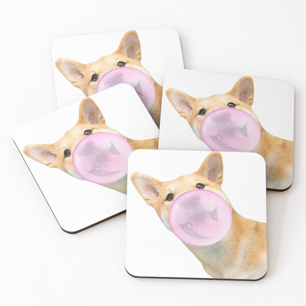 Item preview, Bubblegum shiba inu designed and sold by SillyLittleSnek.