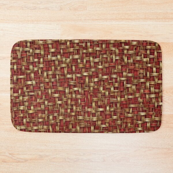 Item preview, Abstract Red and Gold Wicker Pattern designed and sold by calibrit.