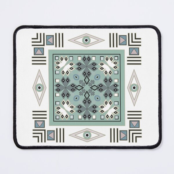 Item preview, Geometric ethnic Indian pattern mint designed and sold by fuzzyfox.