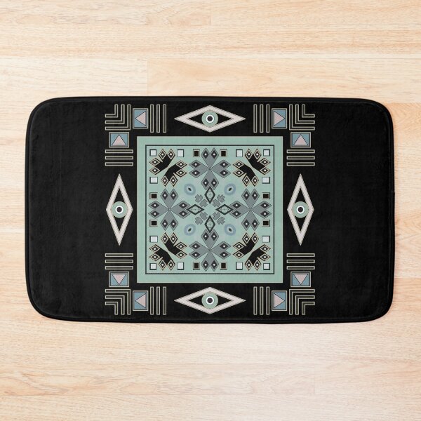 Item preview, Geometric ethnic Indian pattern mint designed and sold by fuzzyfox.
