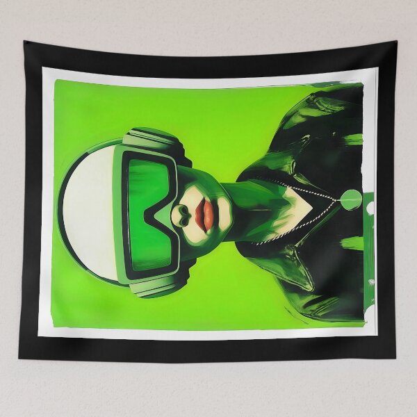 Item preview, Green Futuristic DJ designed and sold by FotoEspacioArte.