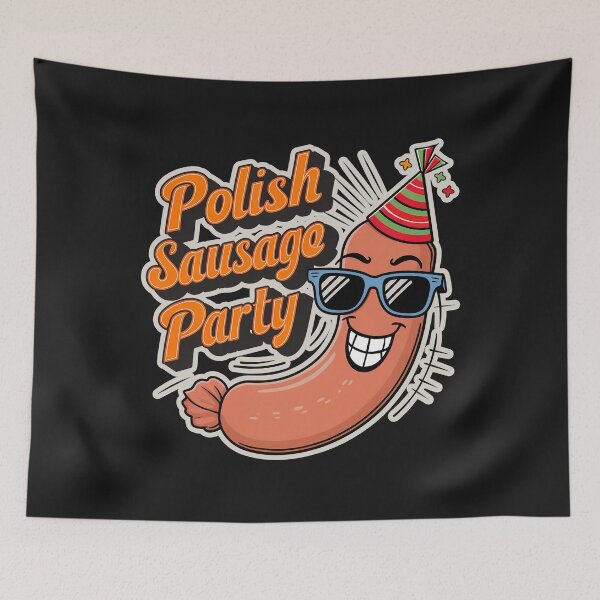 Item preview, ''Polish Sausage Party'' Funny Sausage party T-Shirt designed and sold by Witty Shirts.