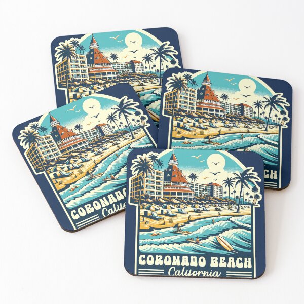 Item preview, Vintage Coronado Beach California Surfer Summer Vacation designed and sold by TKsTees.