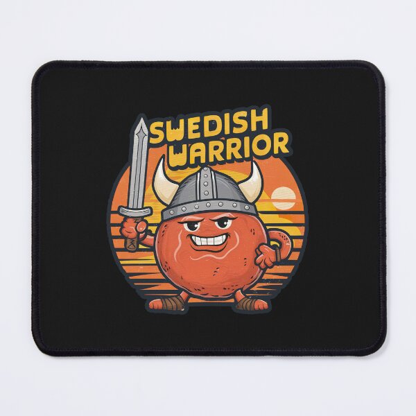 Item preview, ''Swedish Warrior'' Cute Sweden Meatball Funny T-Shirt designed and sold by Witty Shirts.