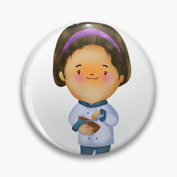 Item preview, female chef cooking designed and sold by Chattakan.