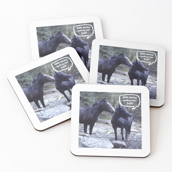 Item preview, Funny Alberta wild horses designed and sold by amymayb.