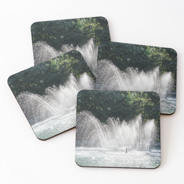 Item preview, Lively Windblown Fountain with Graceful Water Arcs and Sun Sparkles designed and sold by Georgia Mizuleva.