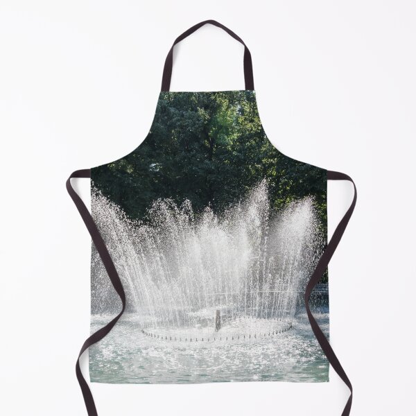 Item preview, Lively Windblown Fountain with Graceful Water Arcs and Sun Sparkles designed and sold by Georgia Mizuleva.