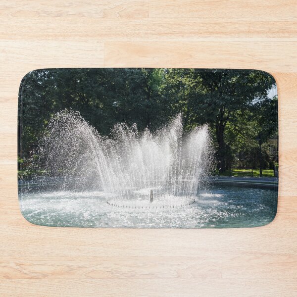 Item preview, Lively Windblown Fountain with Graceful Water Arcs and Sun Sparkles designed and sold by Georgia Mizuleva.