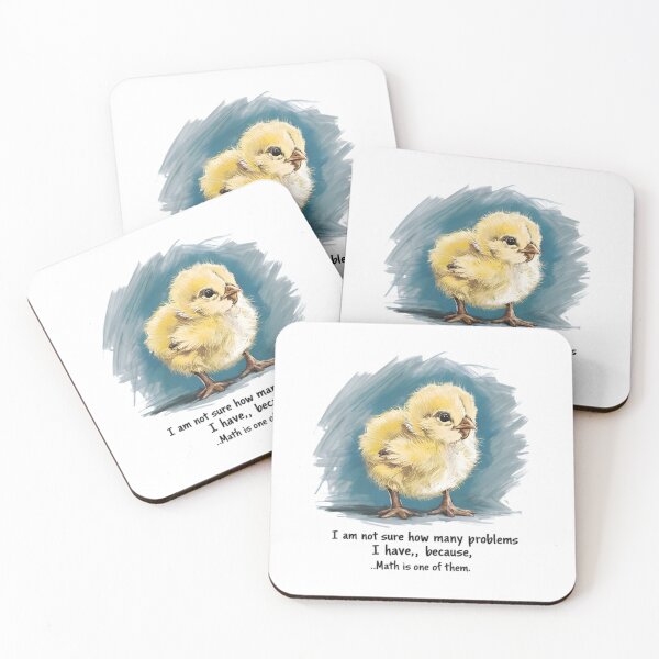 Item preview, Math problems, FunnyFits70, Funny, Humor, Silly, Meme, joke, laugh, chicken, baby, bird brain, chick,  designed and sold by FunnyFits70.