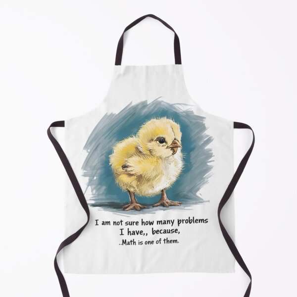 Item preview, Math problems, FunnyFits70, Funny, Humor, Silly, Meme, joke, laugh, chicken, baby, bird brain, chick,  designed and sold by FunnyFits70.