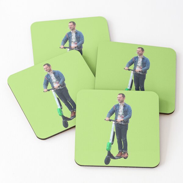 Item preview, Elijah Wood On Scooter designed and sold by PoeTatoes.