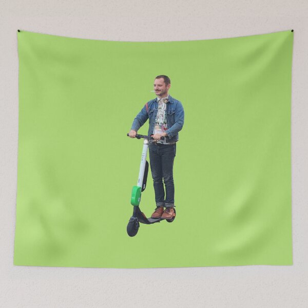 Item preview, Elijah Wood On Scooter designed and sold by PoeTatoes.