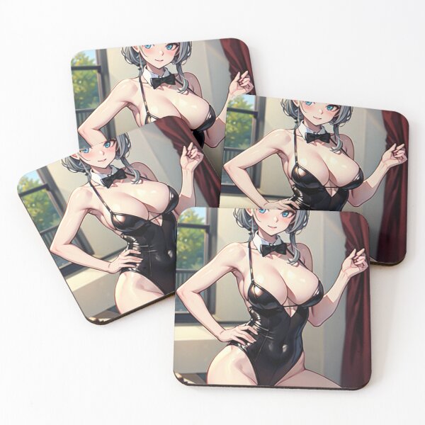 Item preview, Chica conejita de anime con cabello plateado designed and sold by kenvel.