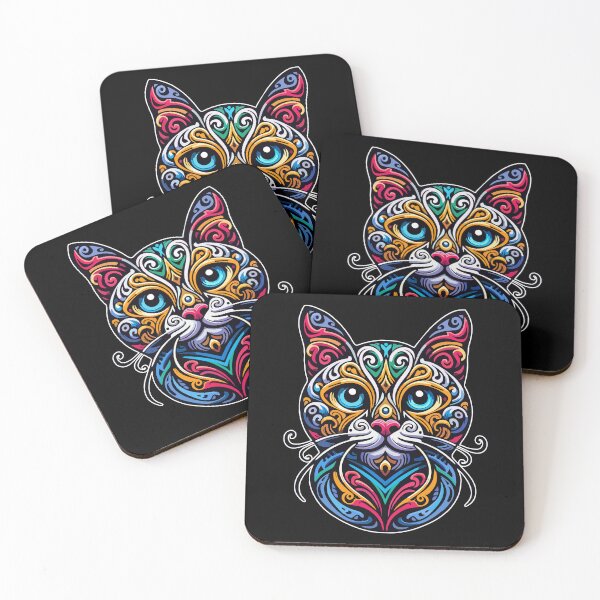 Item preview, Colorful cat designed and sold by JrSkDesign ✅ .