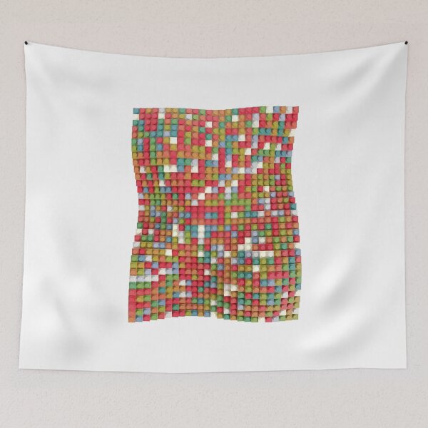 Item preview, Wavy randomly coloured brick puzzle designed and sold by trepiu.
