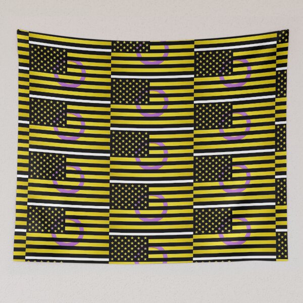 Item preview, Intersex Pride American Flag designed and sold by River Graphic Design.